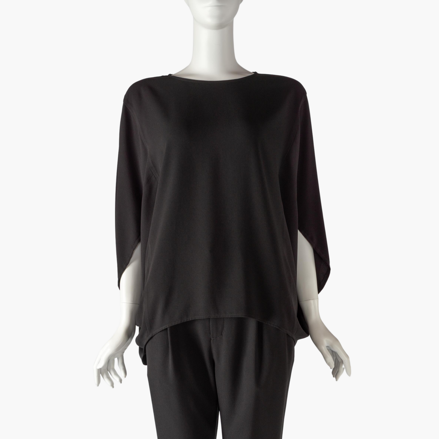 PASSIONE ARM SLIT BLOUSE + TUCK PANTS SET UP