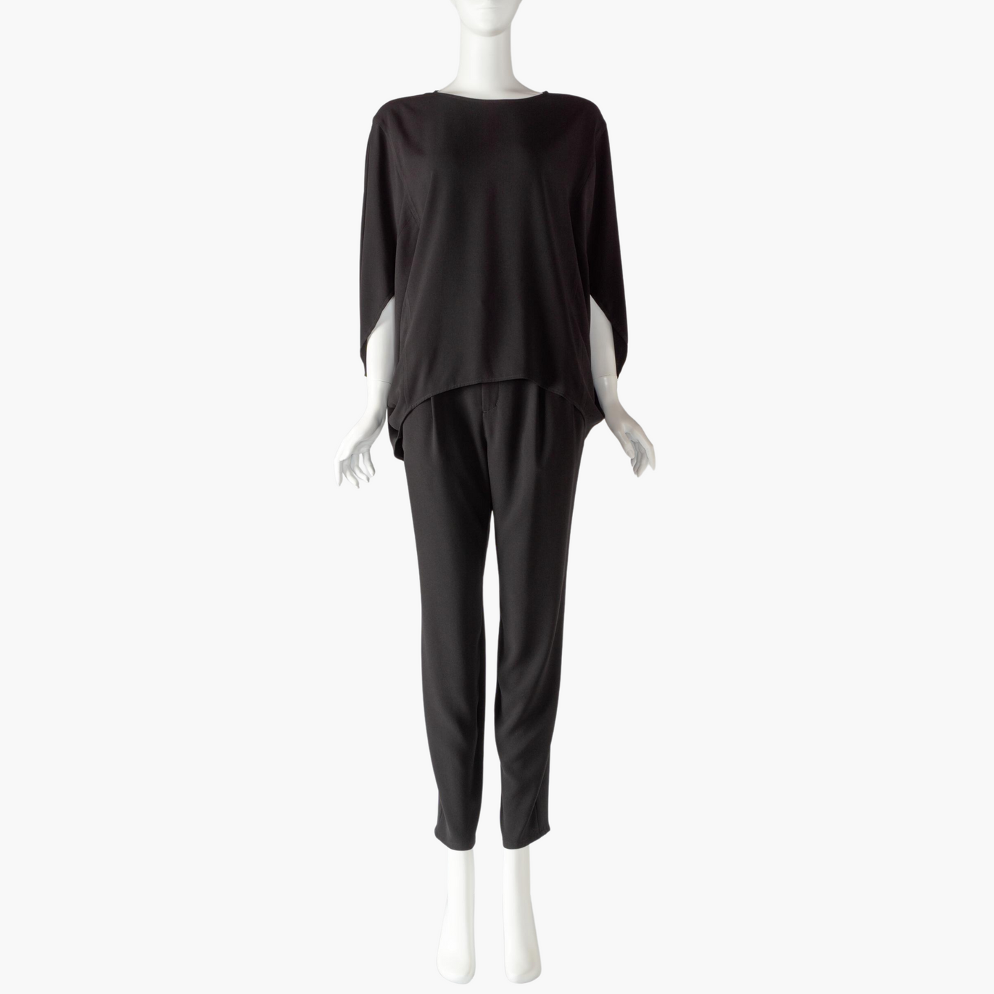 PASSIONE ARM SLIT BLOUSE + TUCK PANTS SET UP