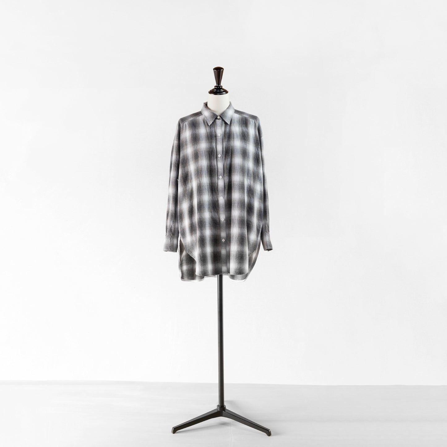 PASSIONE CHECK WIDE FLANNEL SHIRT