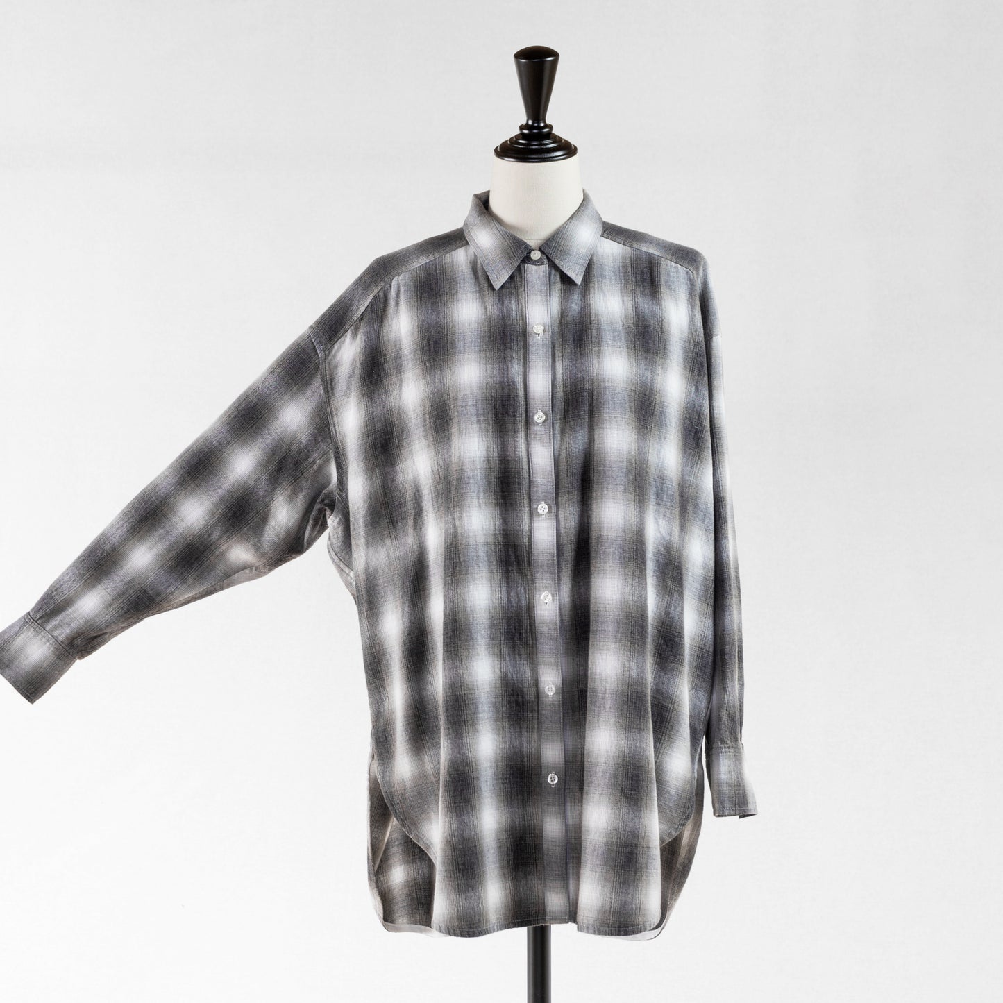 PASSIONE CHECK WIDE FLANNEL SHIRT