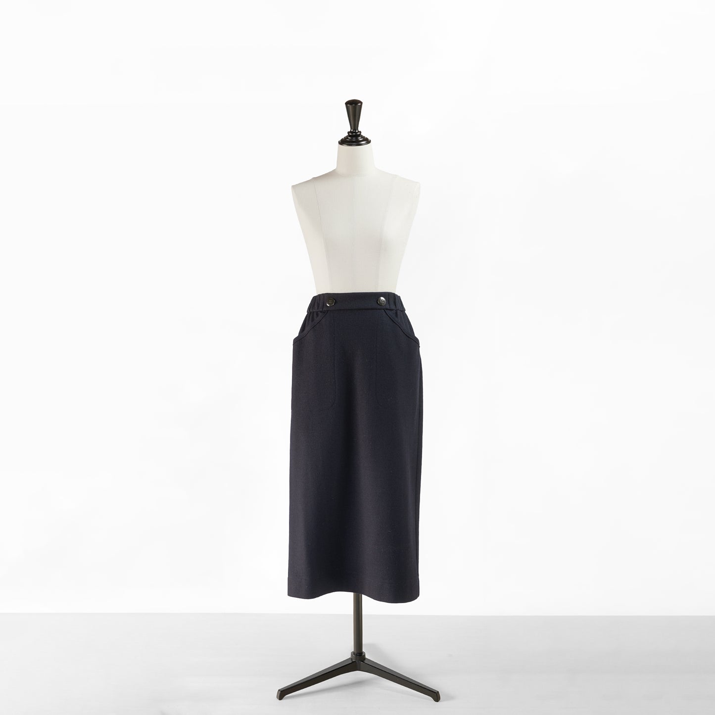 FONTANA GRANDE WOOL STRAIGHT SKIRT