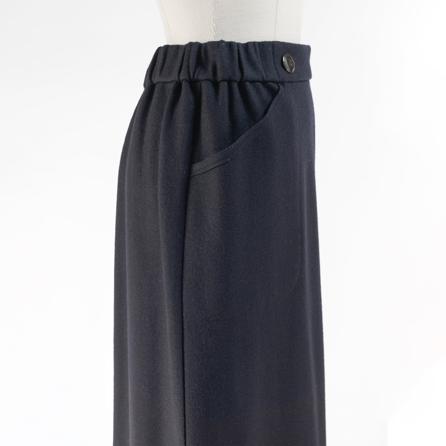 FONTANA GRANDE WOOL STRAIGHT SKIRT