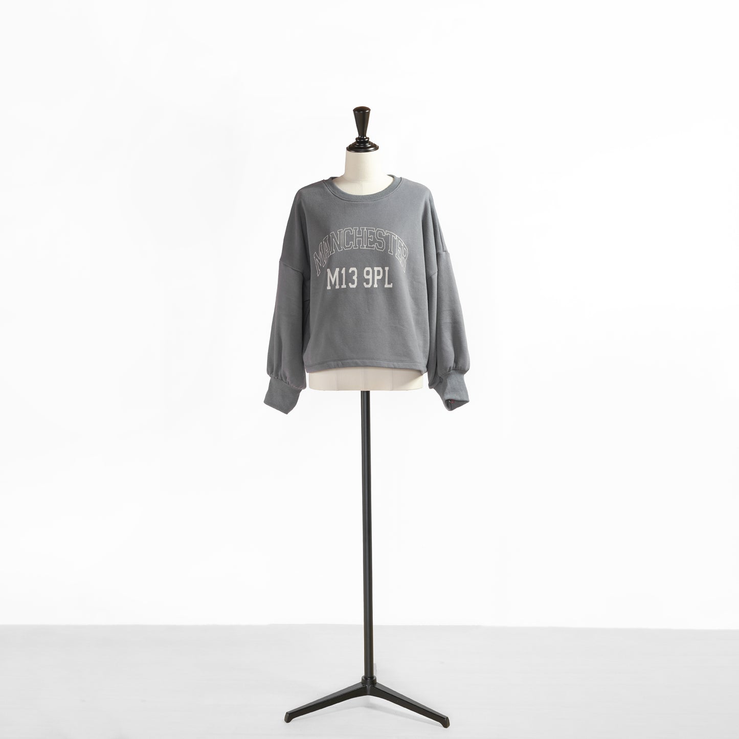 PASSIONE VOLUME SLEEVE CROPPED SWEAT