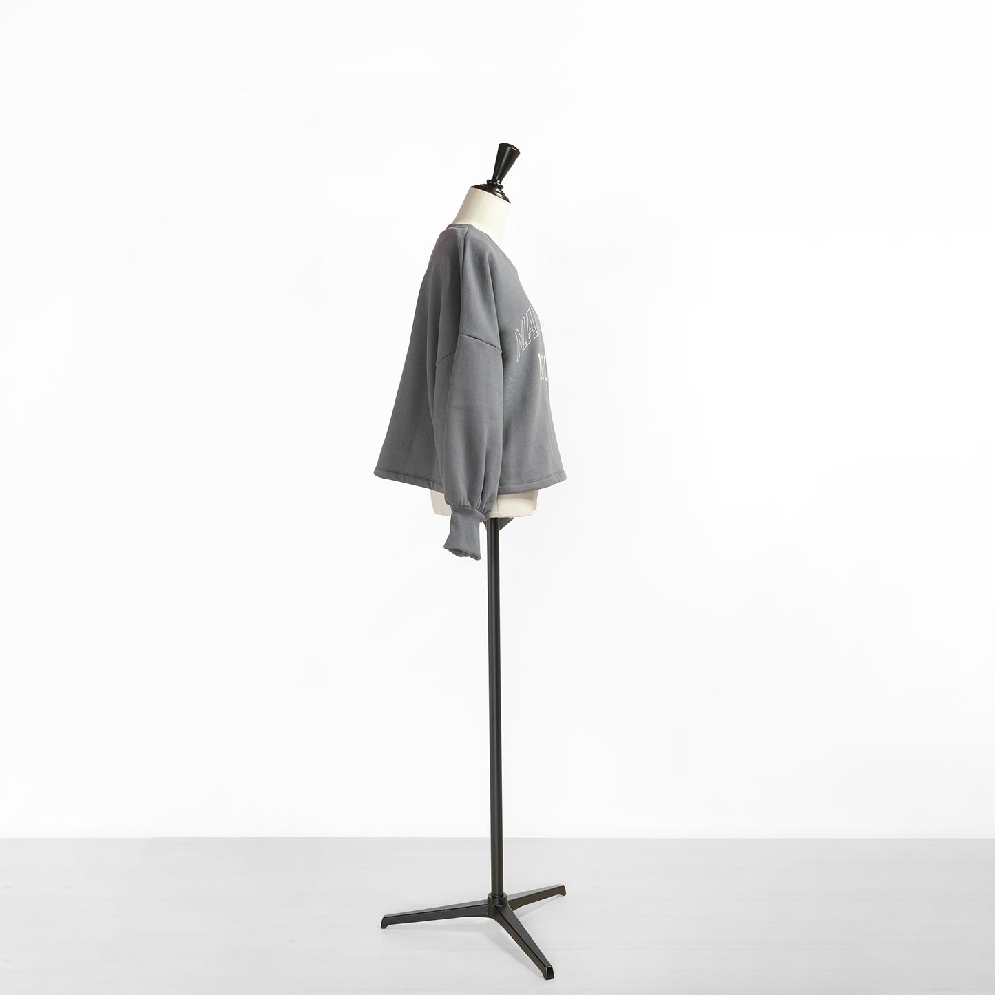 PASSIONE VOLUME SLEEVE CROPPED SWEAT