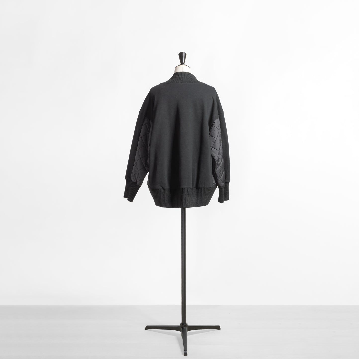 PASSIONE QUILTING SWEAT KNIT COMBI TOP