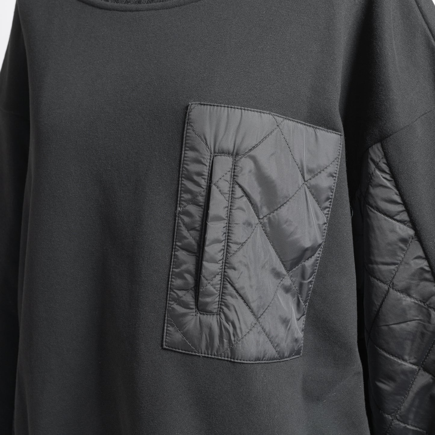 PASSIONE QUILTING SWEAT KNIT COMBI TOP
