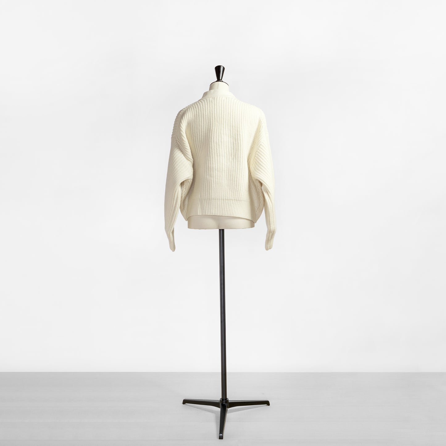 SACRA BOILED LAMBWOOL FURROW CARDIGAN