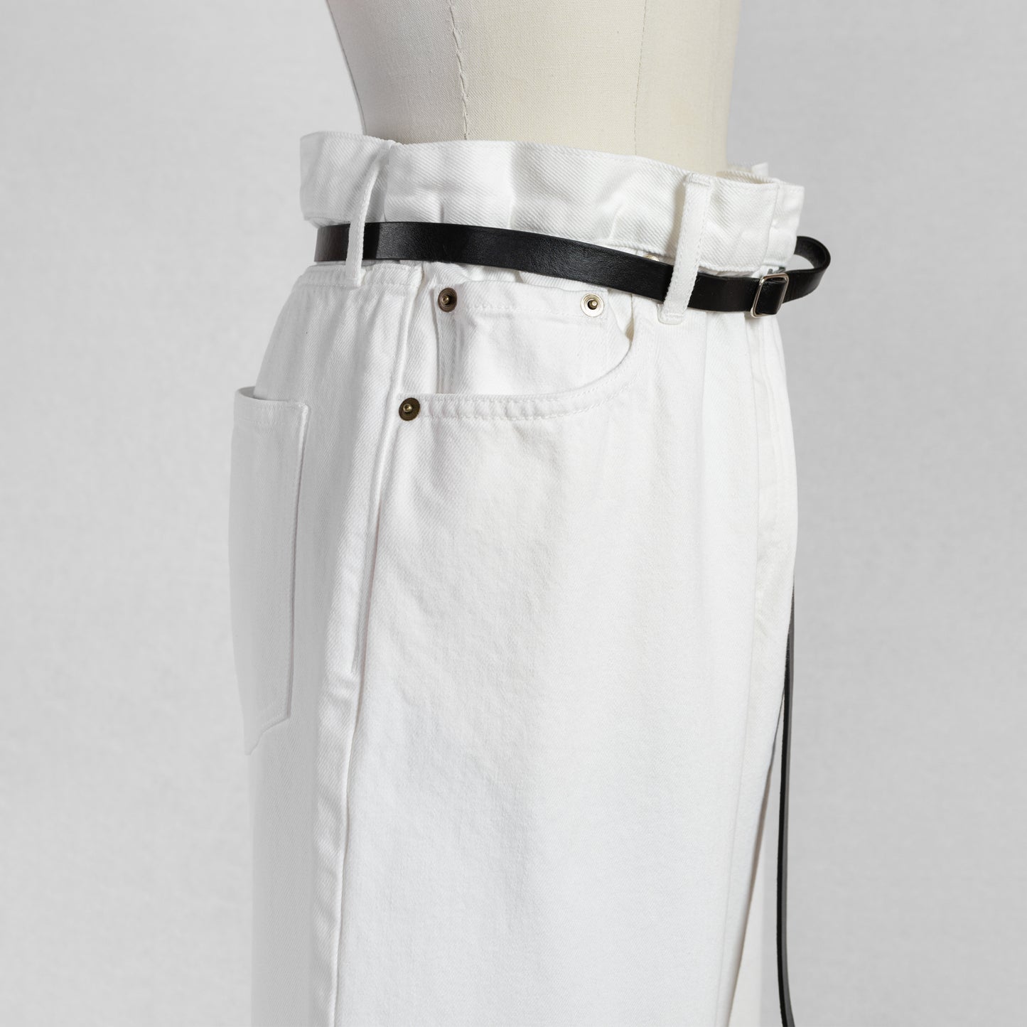 SACRA VINTAGE WHITE DENIM PANTS