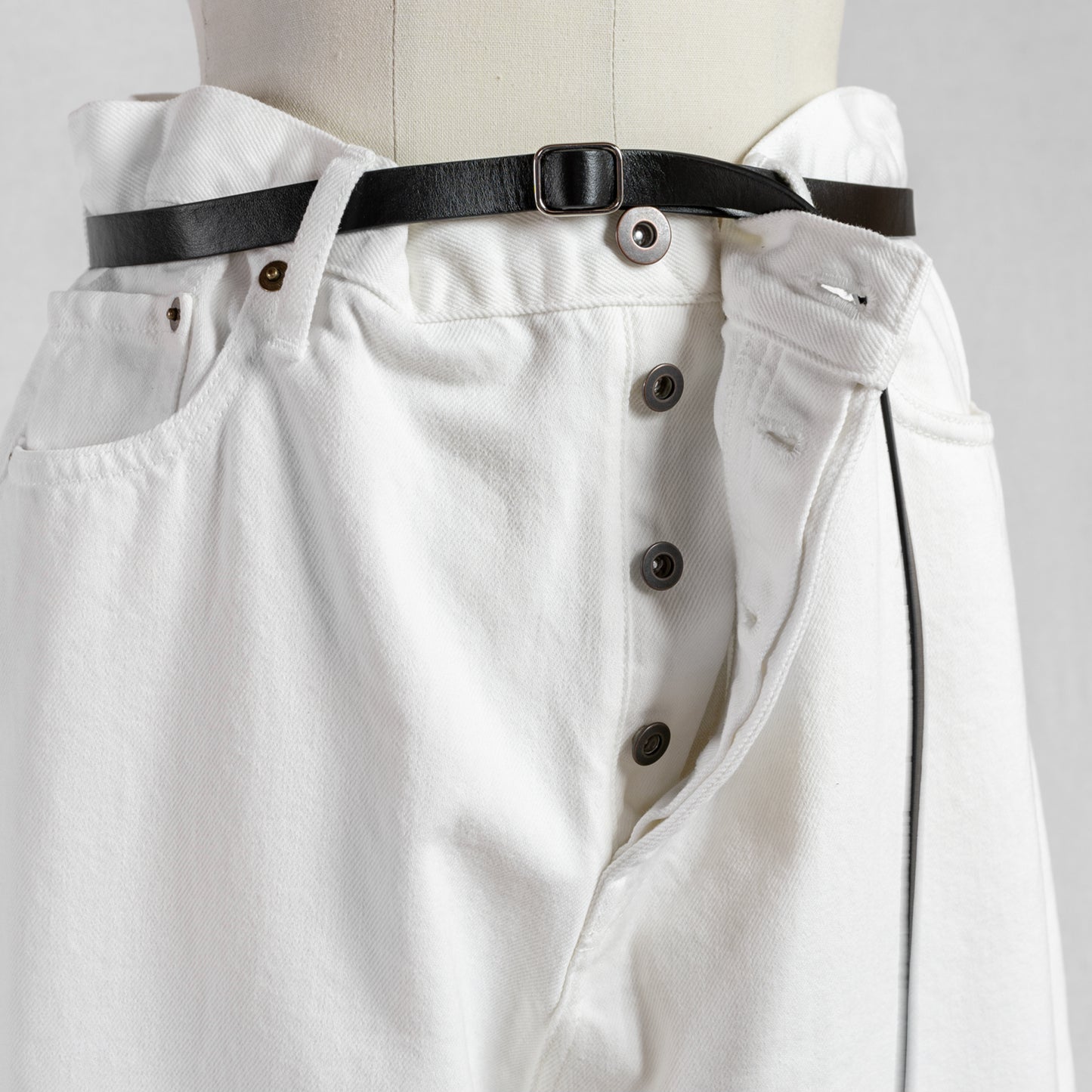 SACRA VINTAGE WHITE DENIM PANTS