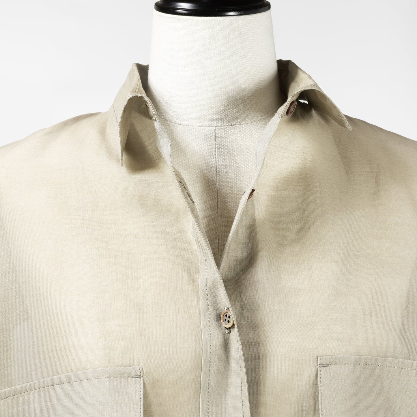 25SS SACRA プレミアムシルクコットンシャツ