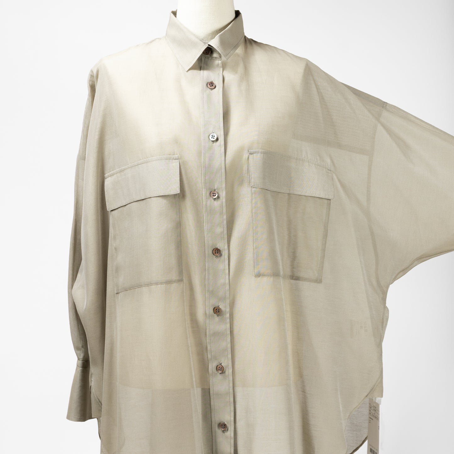 25SS SACRA プレミアムシルクコットンシャツ