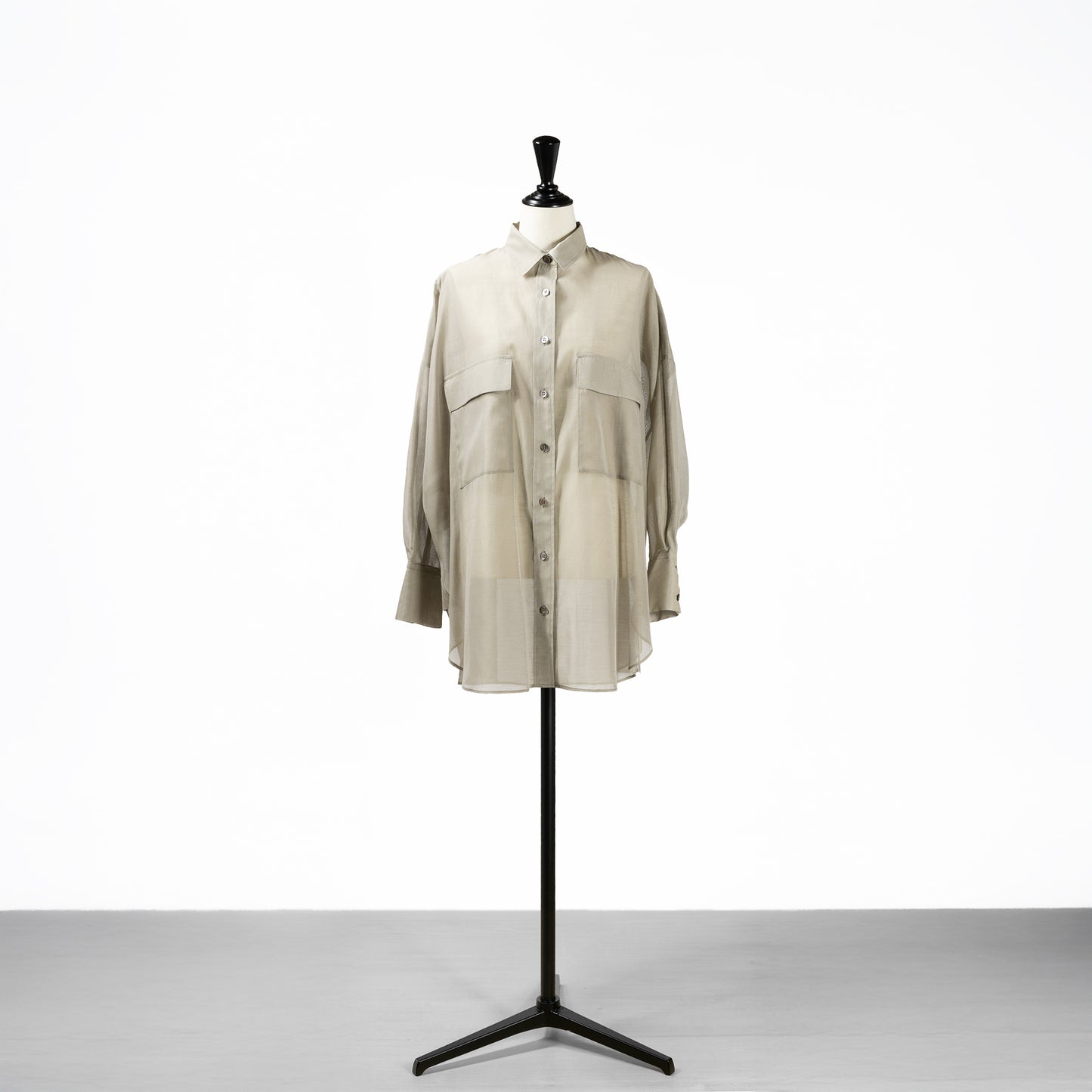 25SS SACRA プレミアムシルクコットンシャツ