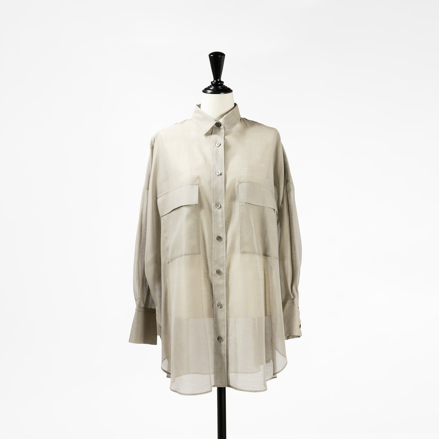 25SS SACRA プレミアムシルクコットンシャツ