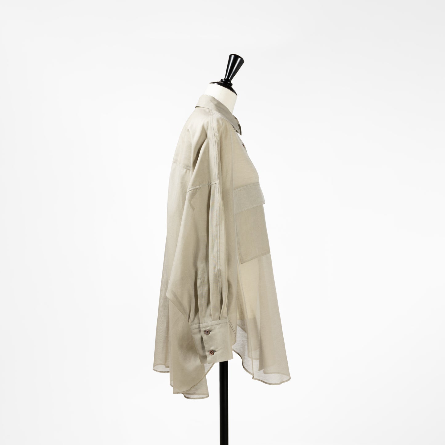 25SS SACRA プレミアムシルクコットンシャツ