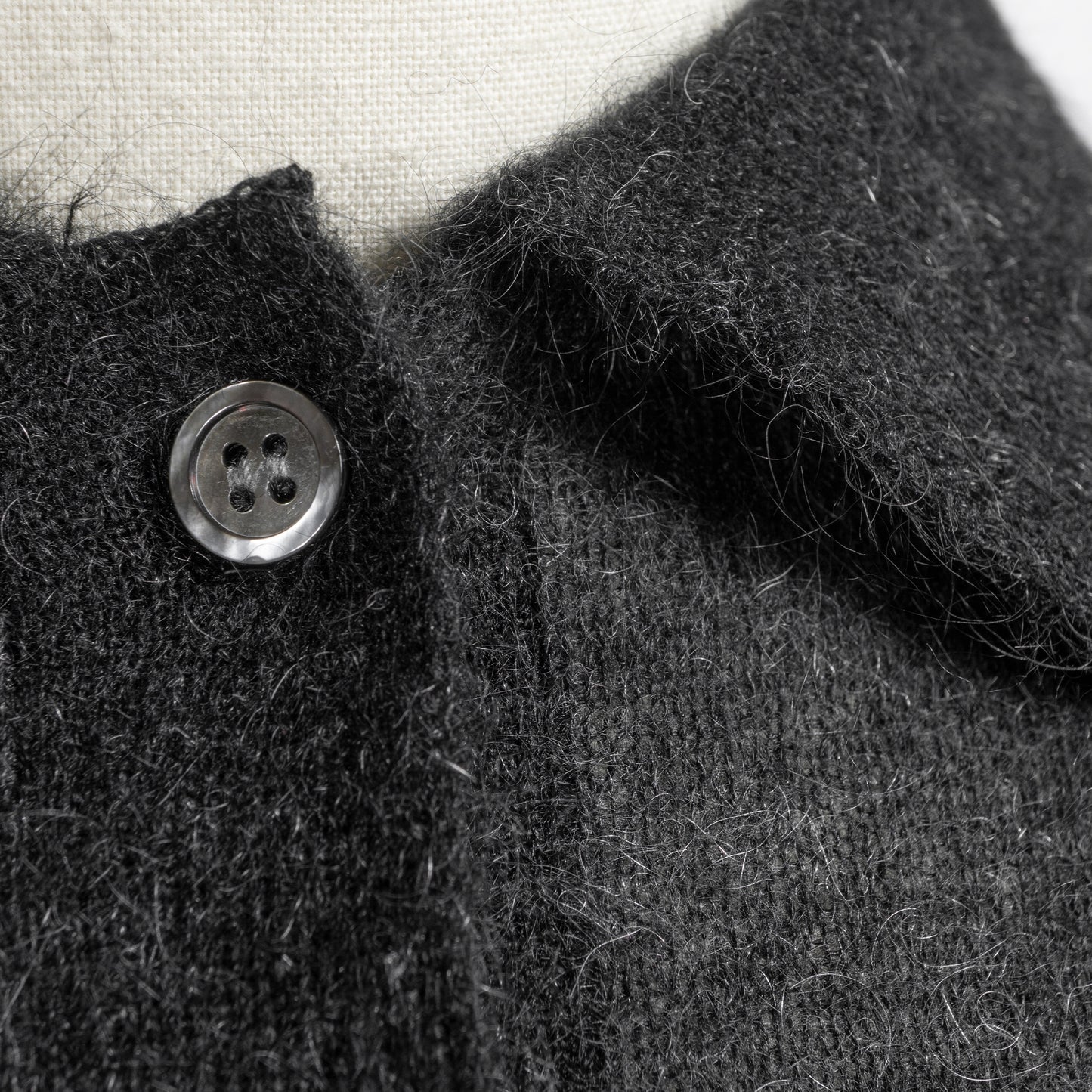 25AW SACRA ファインキッドモヘア ファローポロカーディガン 125533081