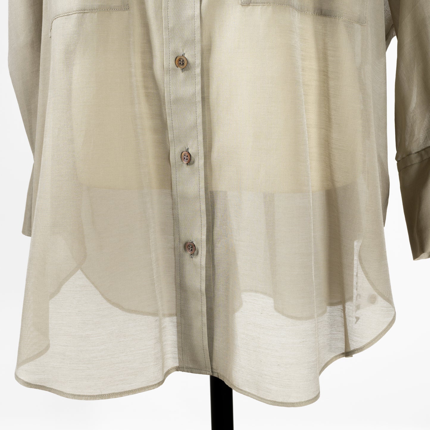 25SS SACRA プレミアムシルクコットンシャツ