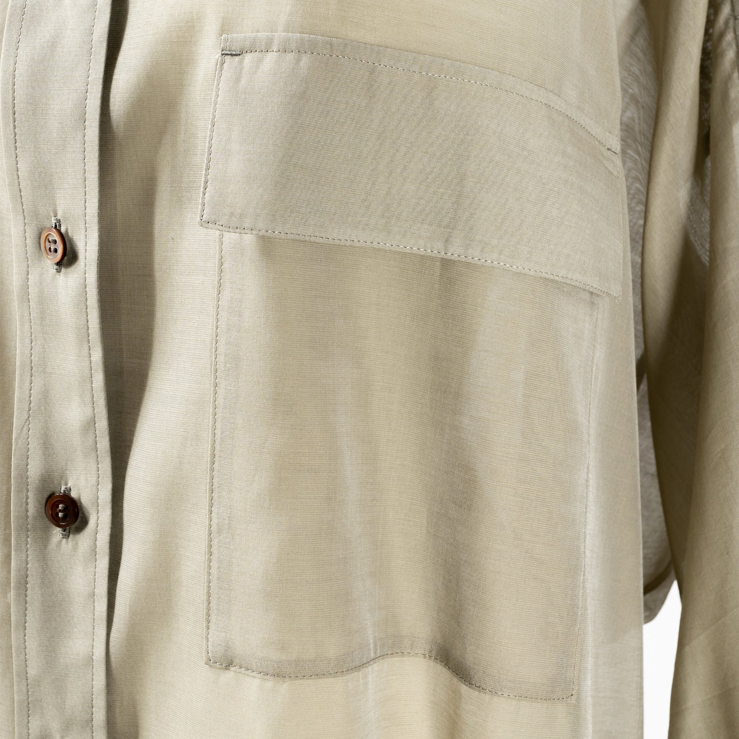 25SS SACRA プレミアムシルクコットンシャツ