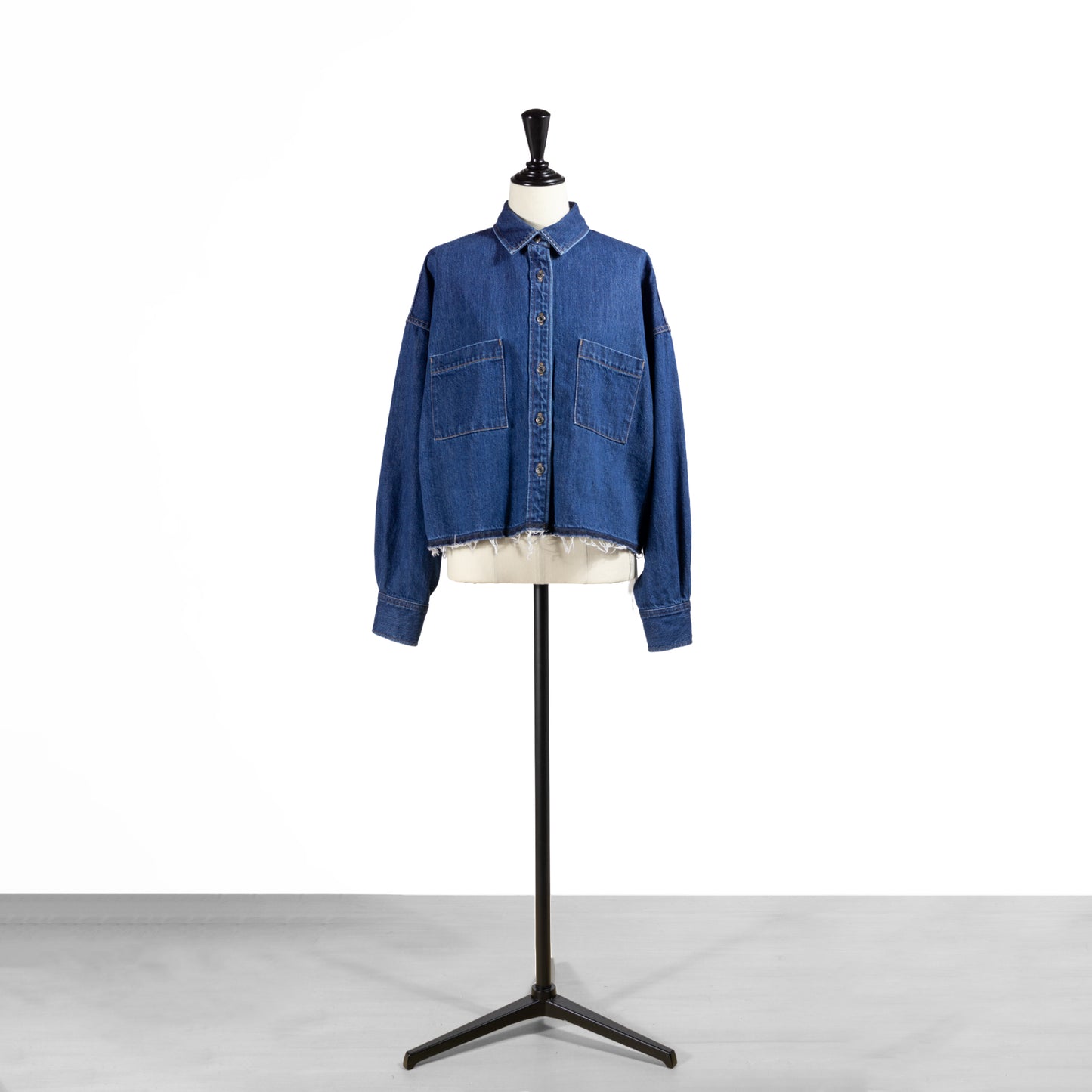 25AW SACRA オーセンティックデニムクロップドシャツ 125513071