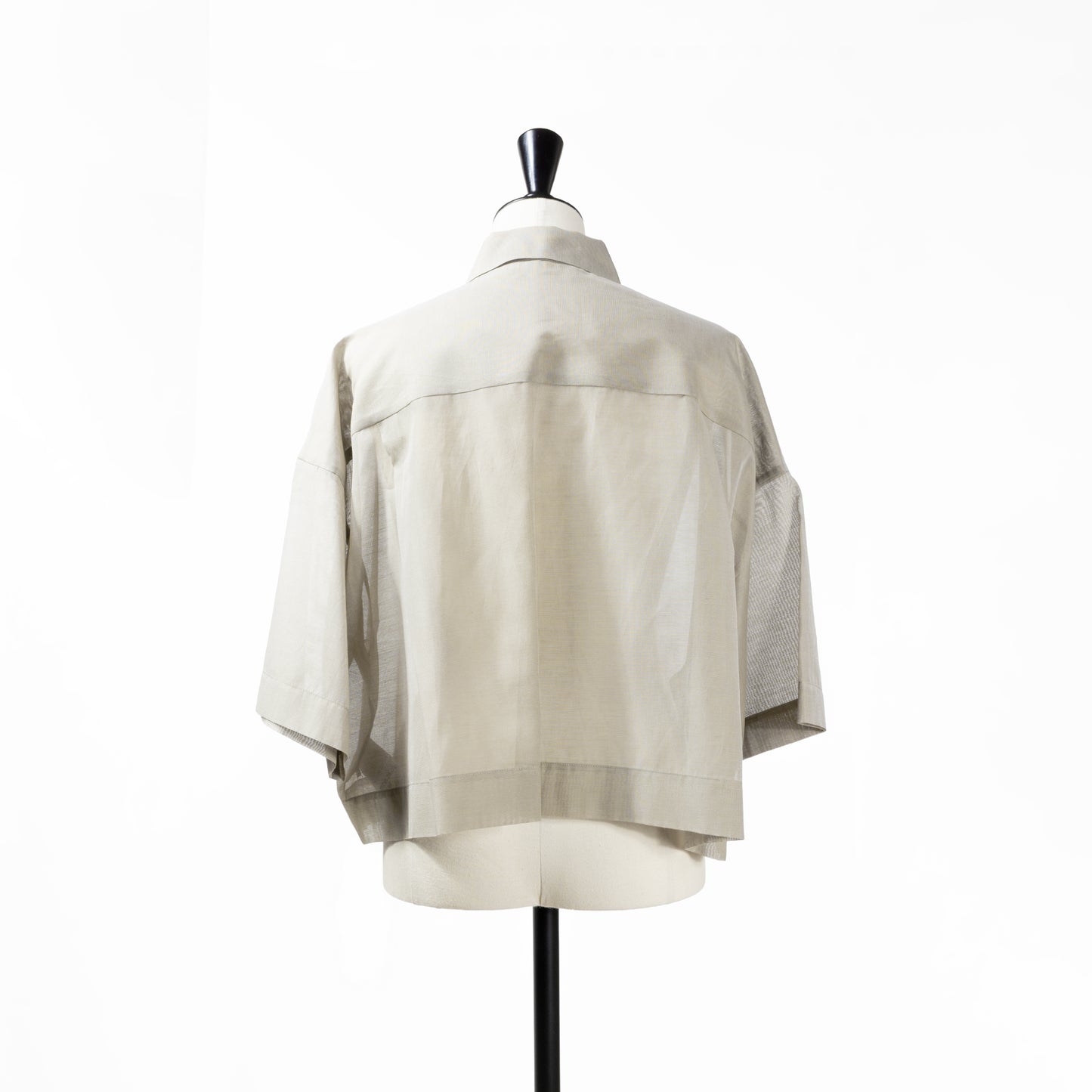 25SS SACRA プレミアムシルクコットンクロップドシャツ