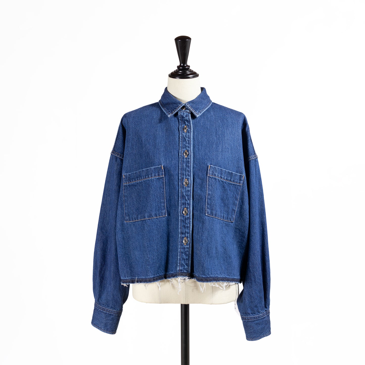 25AW SACRA オーセンティックデニムクロップドシャツ 125513071