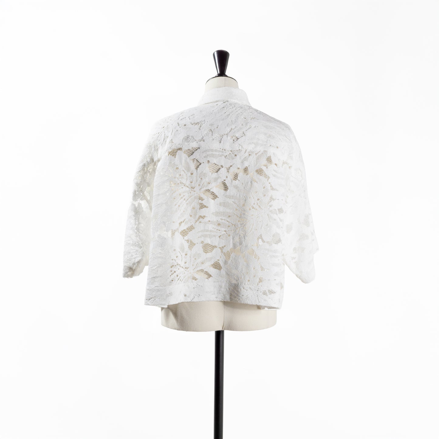 25SS SACRA リーフラッセルレースクロップドシャツ