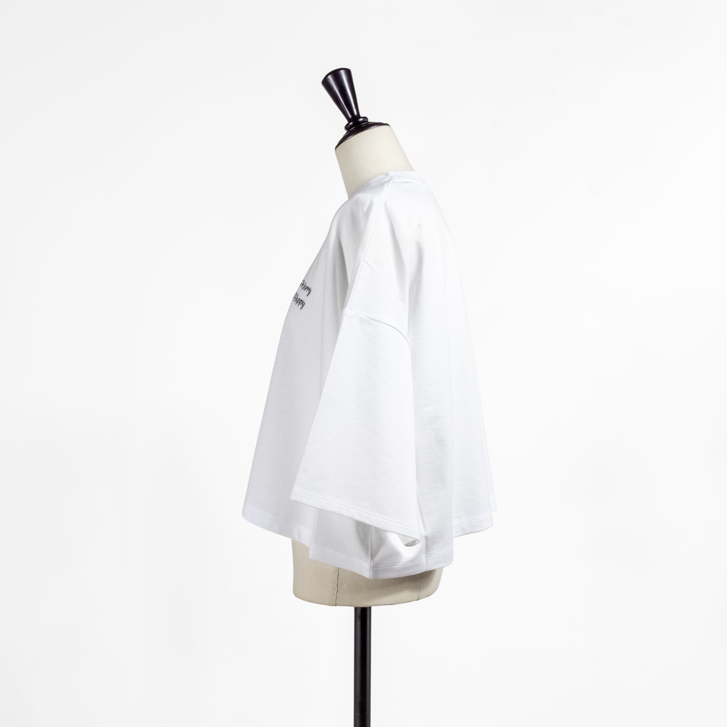25AW SACRA エクストラファイン フリース クロップド ロゴトップ 125554091