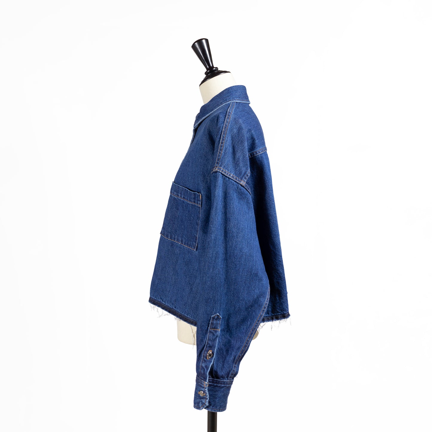 25AW SACRA オーセンティックデニムクロップドシャツ 125513071