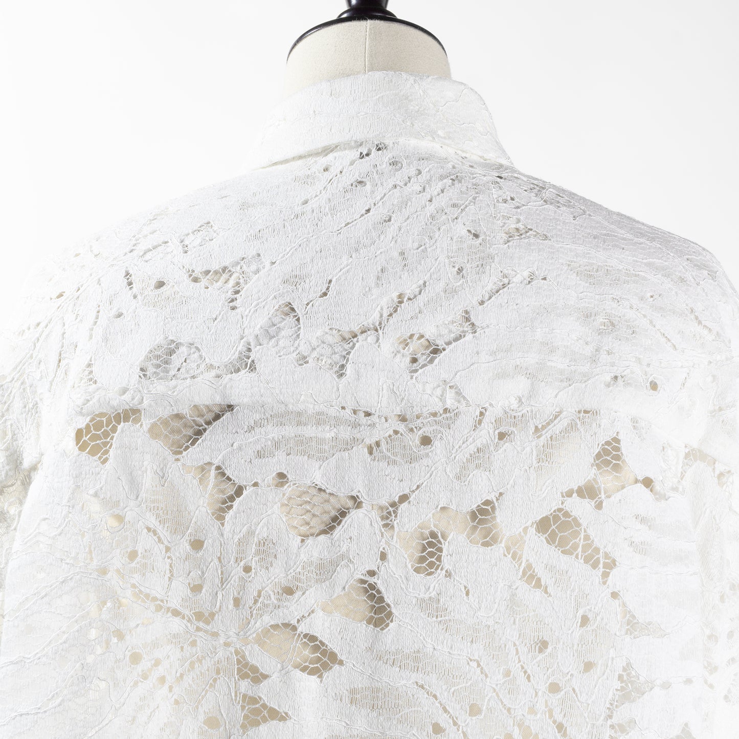 25SS SACRA リーフラッセルレースクロップドシャツ