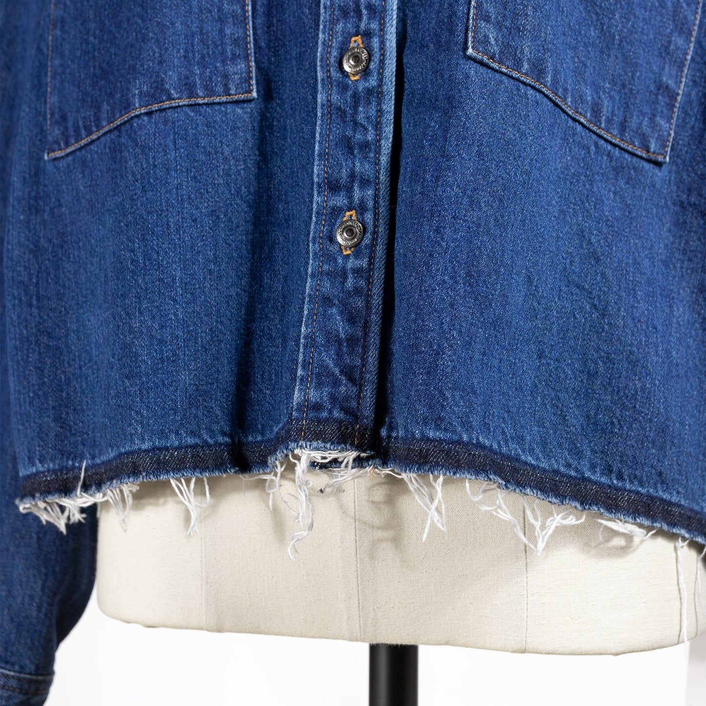 25AW SACRA オーセンティックデニムクロップドシャツ 125513071