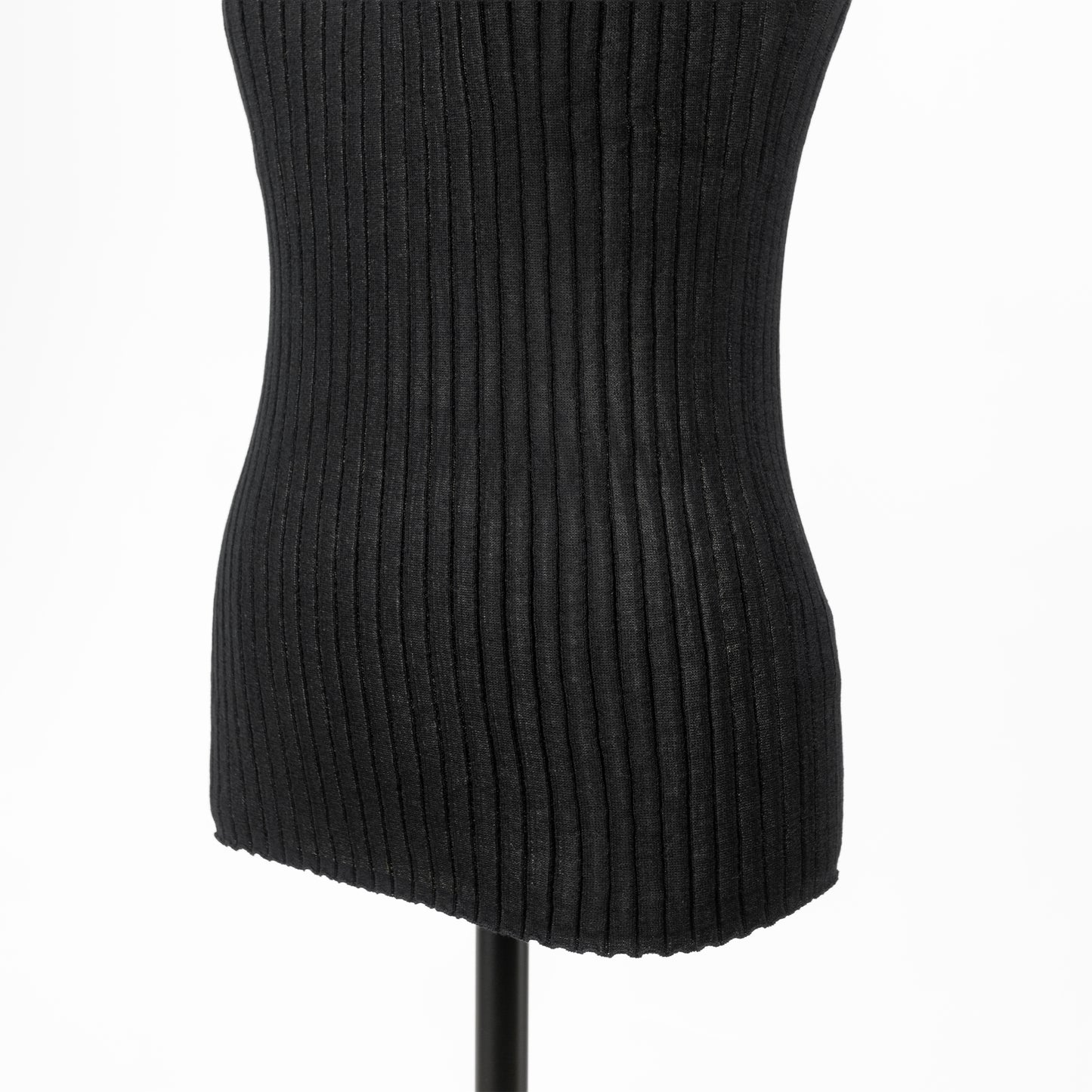25SS SACRA コットンナイロンファインツイストリブノースリーブトップ