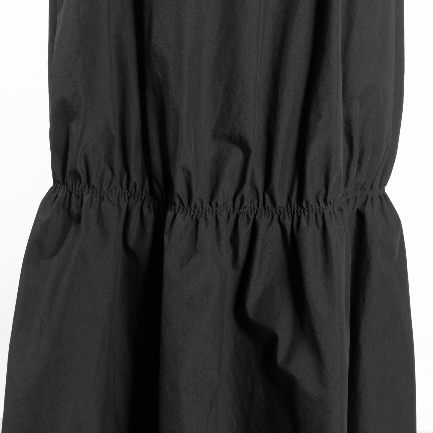 25SS SACRA コットンナイロンリップルドフィニッシュワンピース