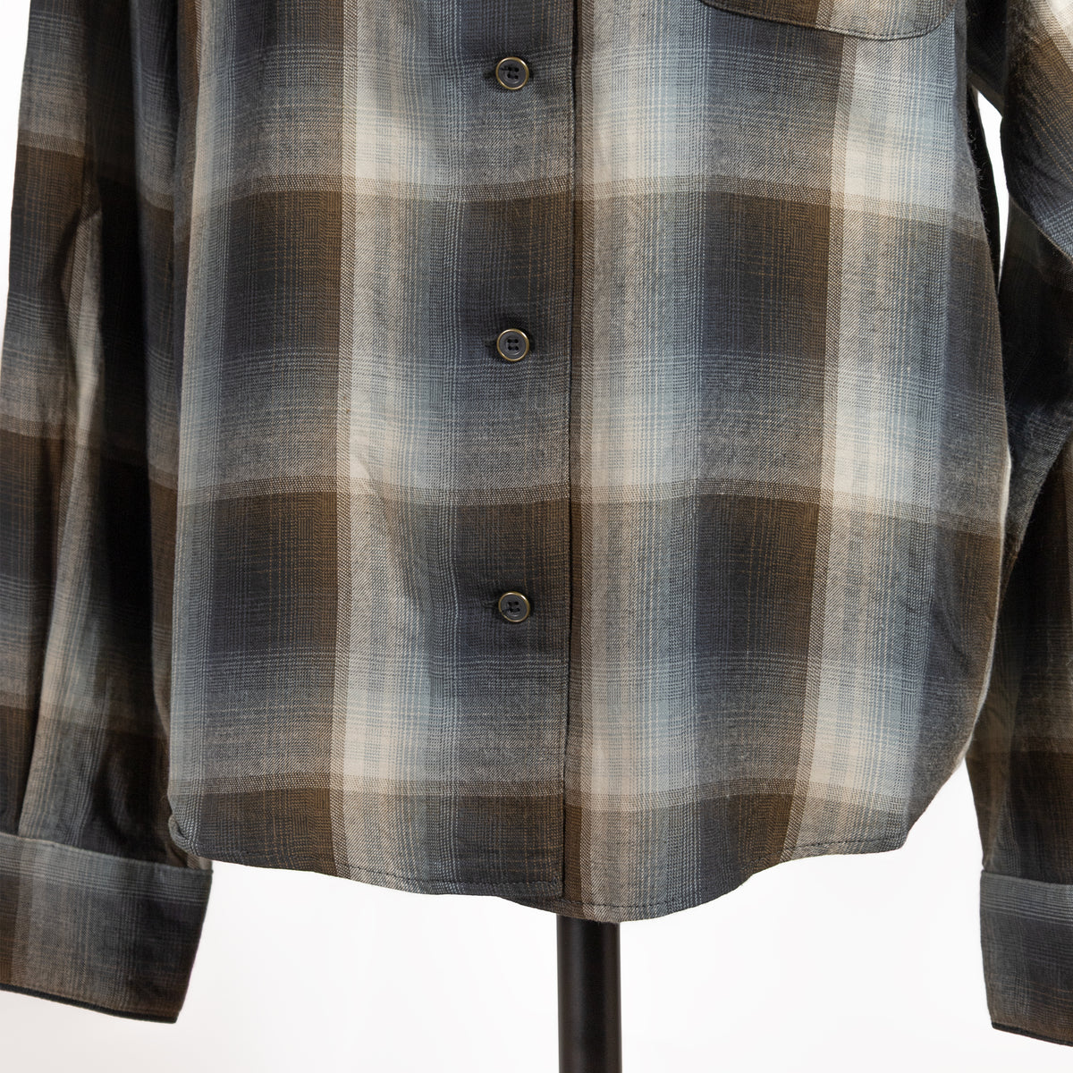26AW SARAHWEAR オンブレチェック オープンカラーシャツ C53110