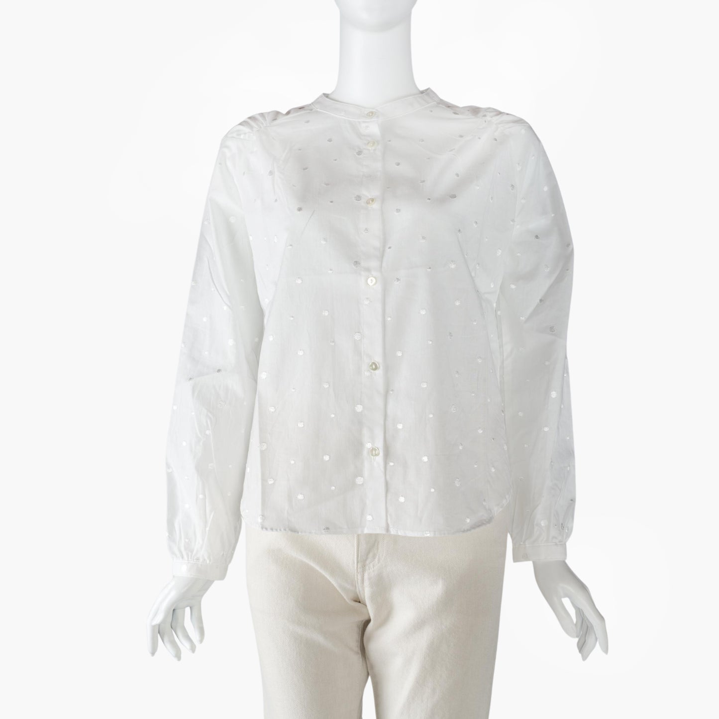 SARAHWEAR <SUMIRE>POLKA DOTS EMBROIDERY BLOUSE