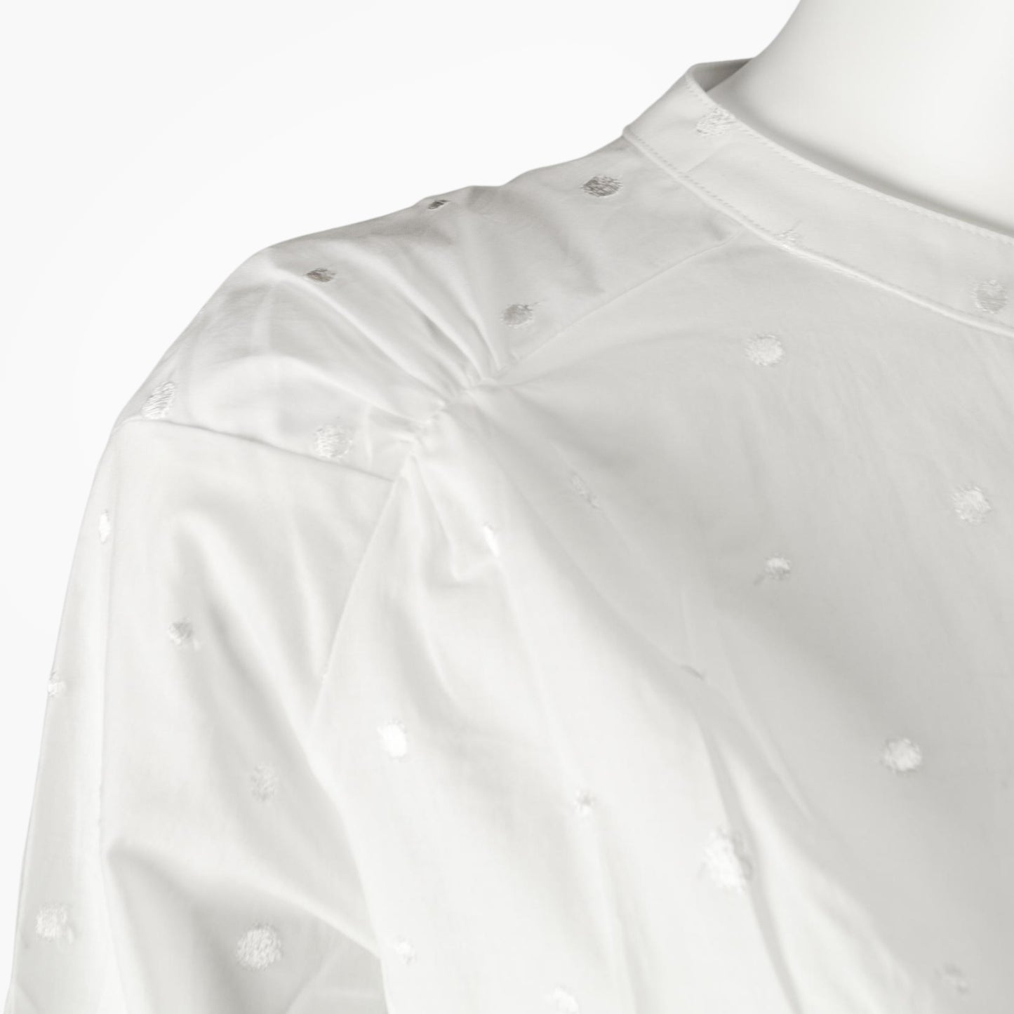 SARAHWEAR <SUMIRE>POLKA DOTS EMBROIDERY BLOUSE