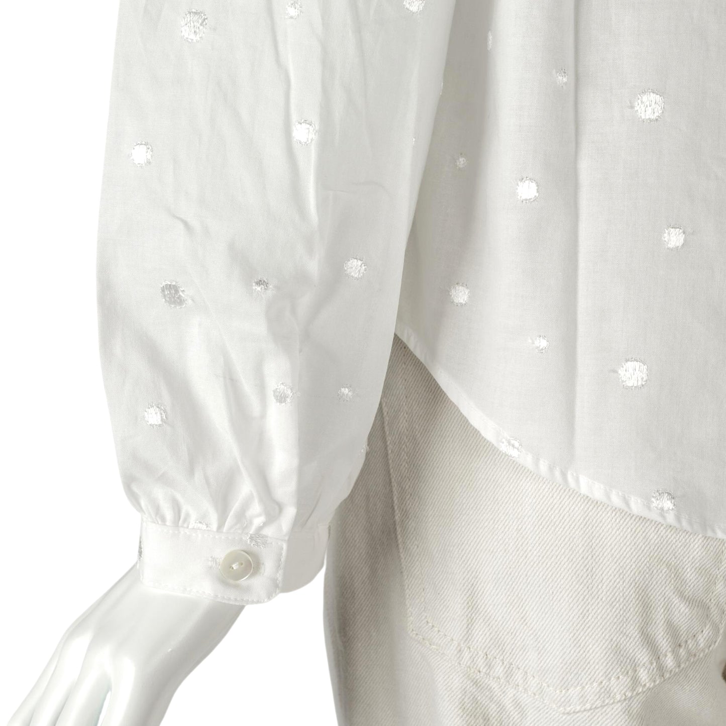 SARAHWEAR <SUMIRE>POLKA DOTS EMBROIDERY BLOUSE