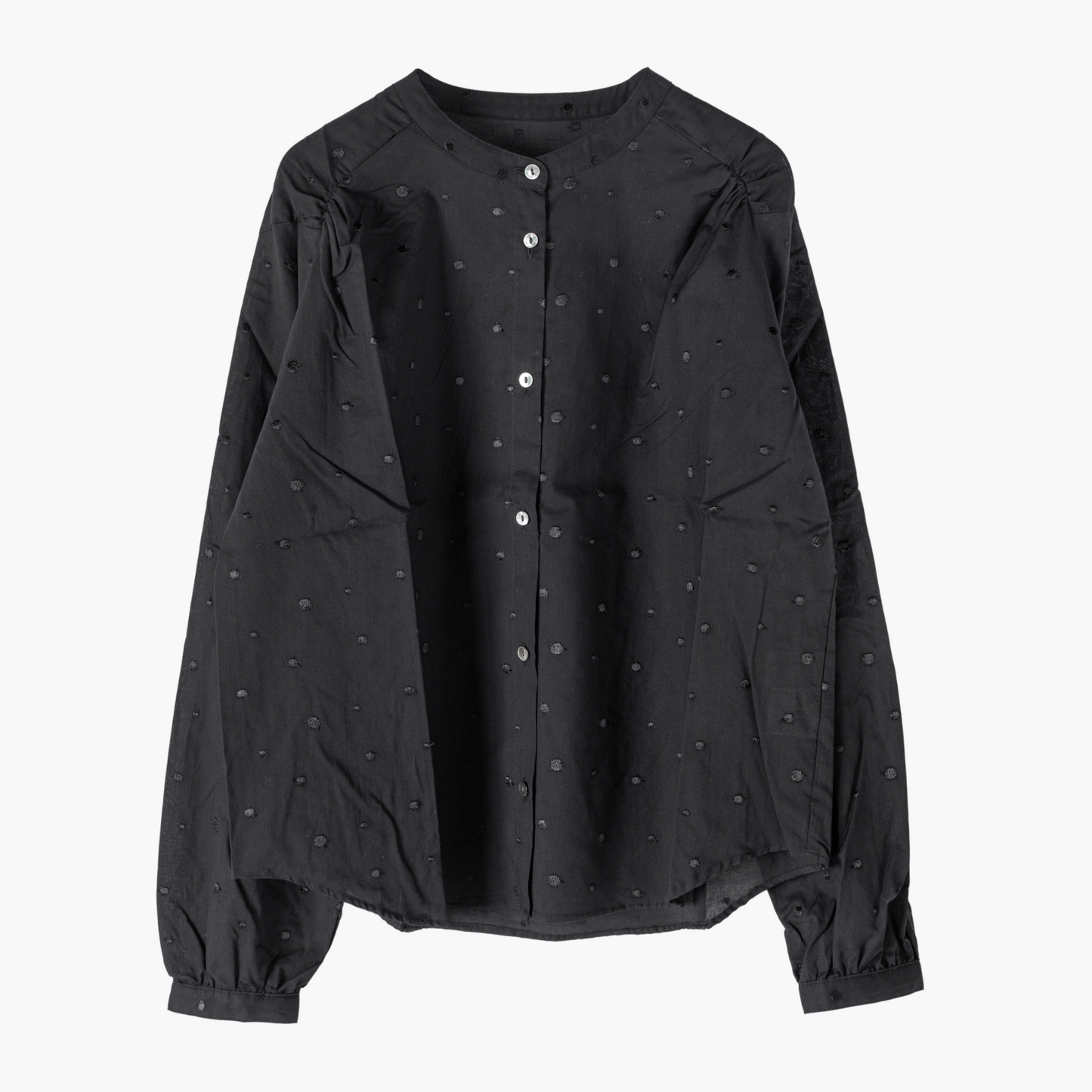 SARAHWEAR <SUMIRE>POLKA DOTS EMBROIDERY BLOUSE