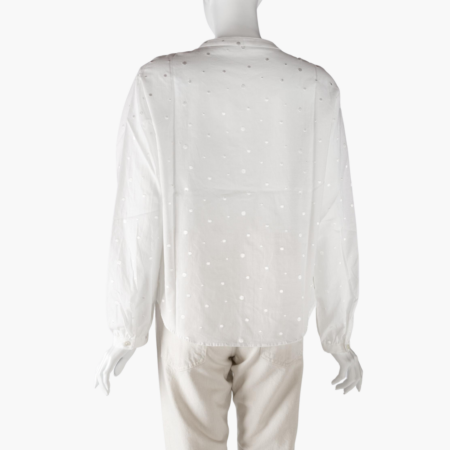 SARAHWEAR <SUMIRE>POLKA DOTS EMBROIDERY BLOUSE