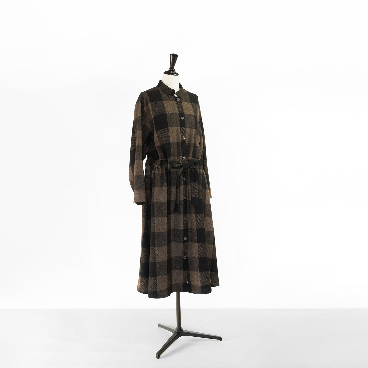 SARAHWEAR BLOCK CHECK GOWN DRESS