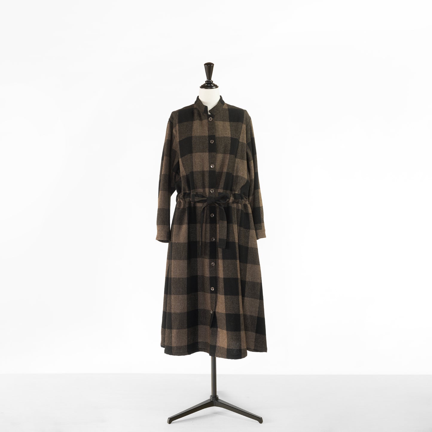 SARAHWEAR BLOCK CHECK GOWN DRESS
