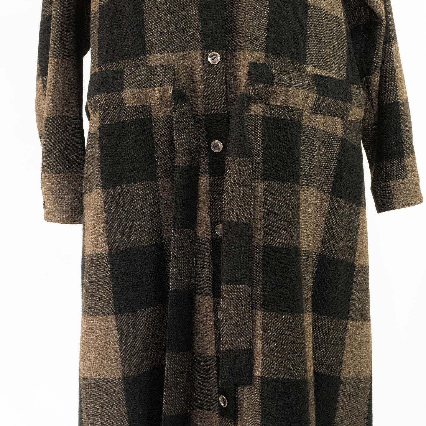 SARAHWEAR BLOCK CHECK GOWN DRESS