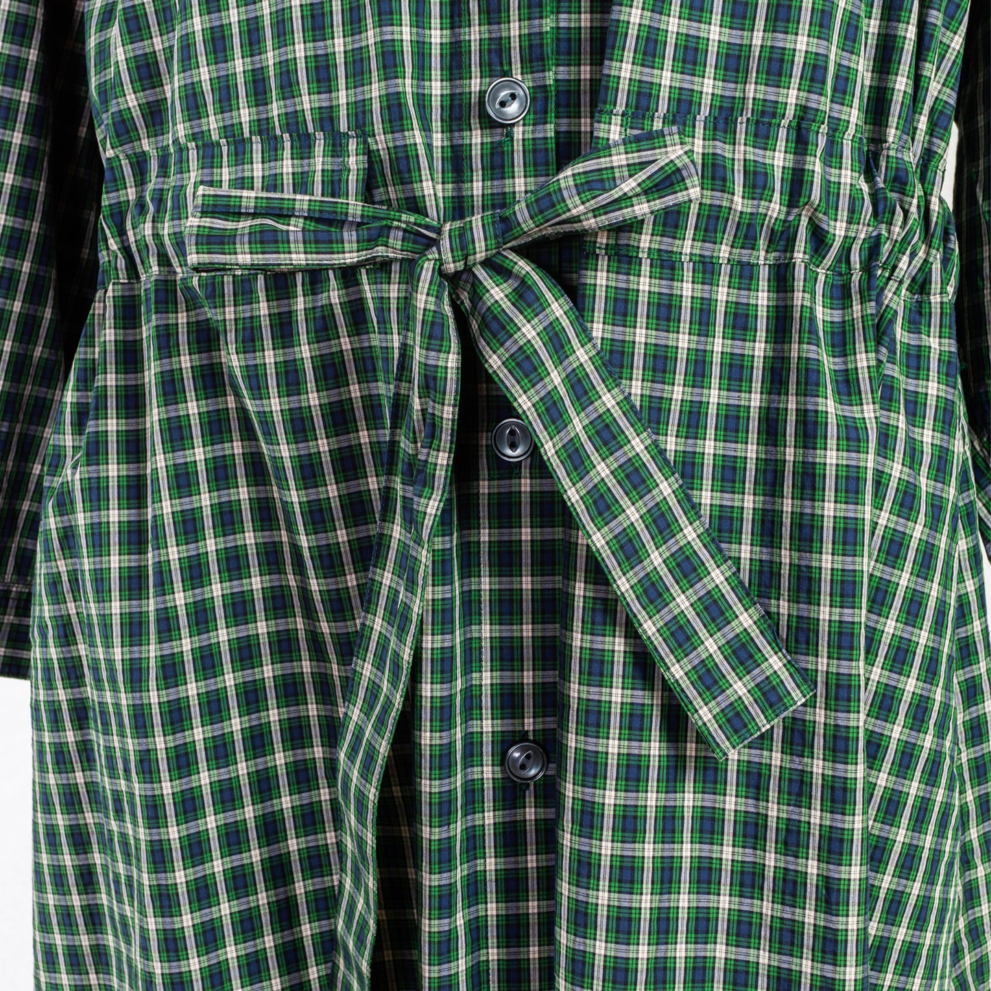 SARAHWEAR <GOWN DRESS>COTTON POPLIN CHECK