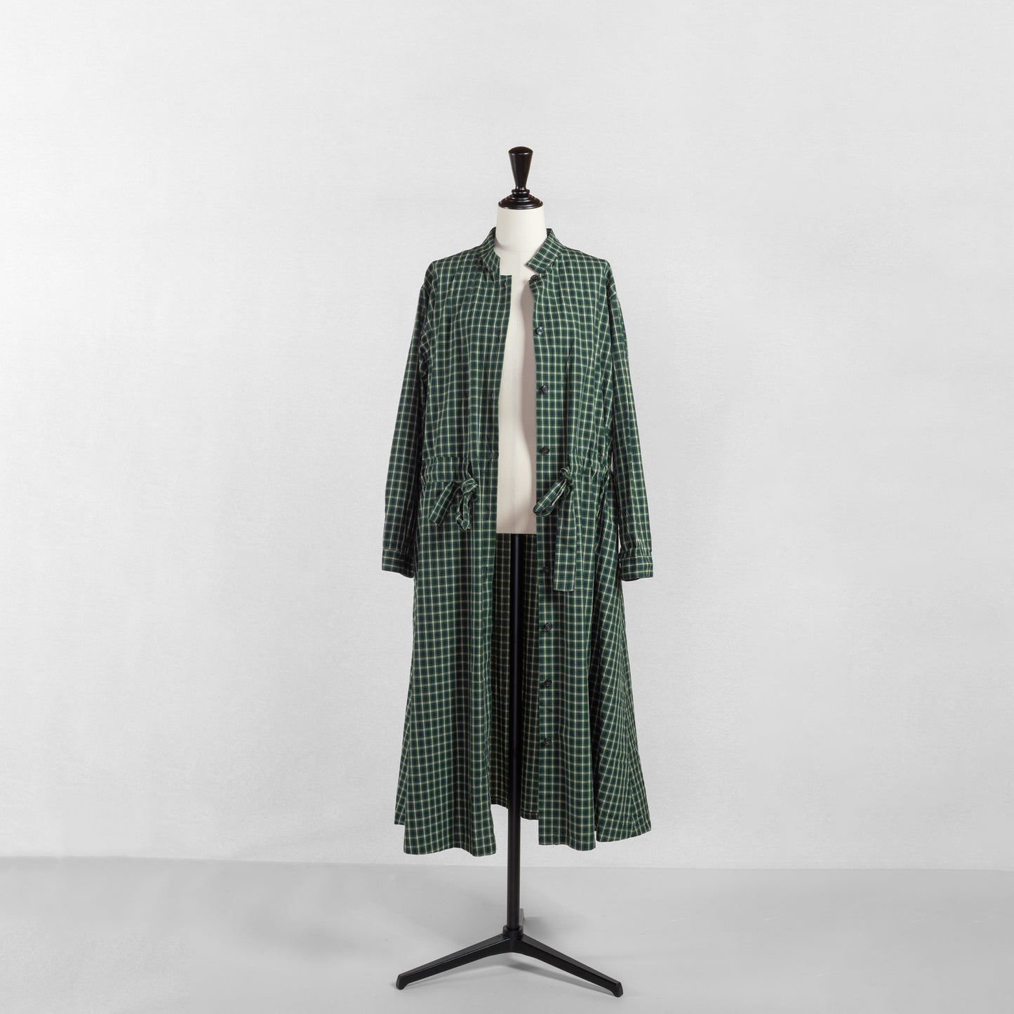 SARAHWEAR <GOWN DRESS>COTTON POPLIN CHECK