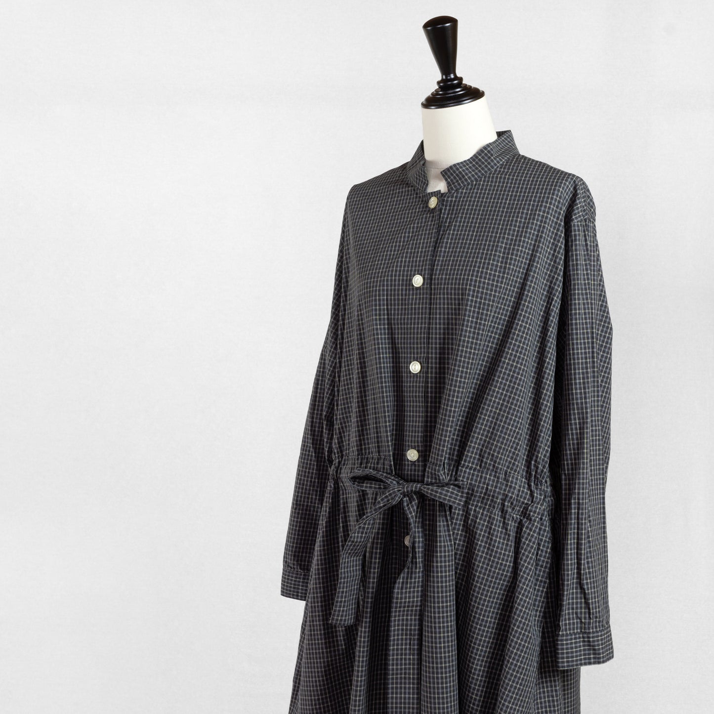 SARAHWEAR <GOWN DRESS>COTTON POPLIN CHECK