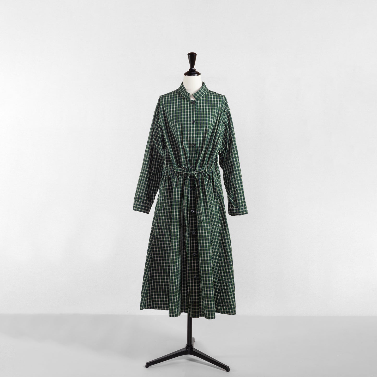 SARAHWEAR <GOWN DRESS>COTTON POPLIN CHECK