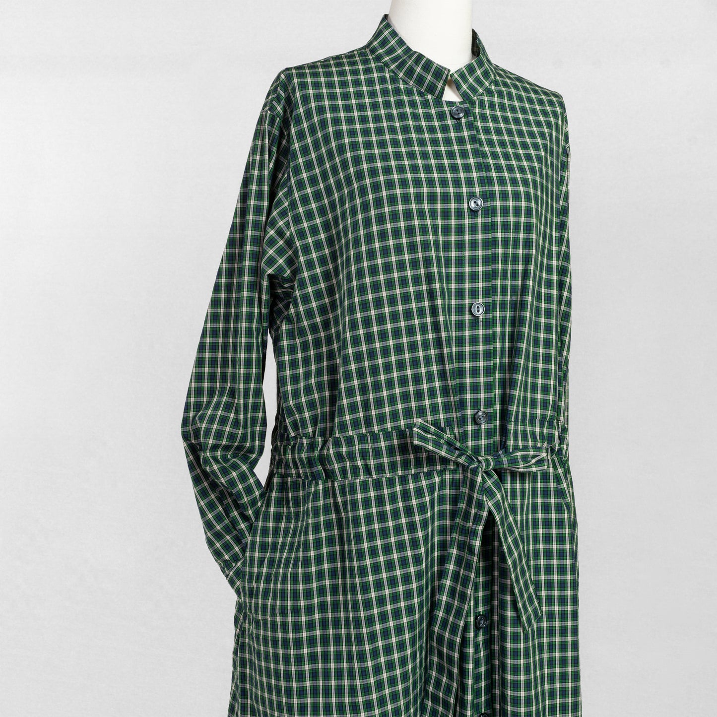 SARAHWEAR <GOWN DRESS>COTTON POPLIN CHECK