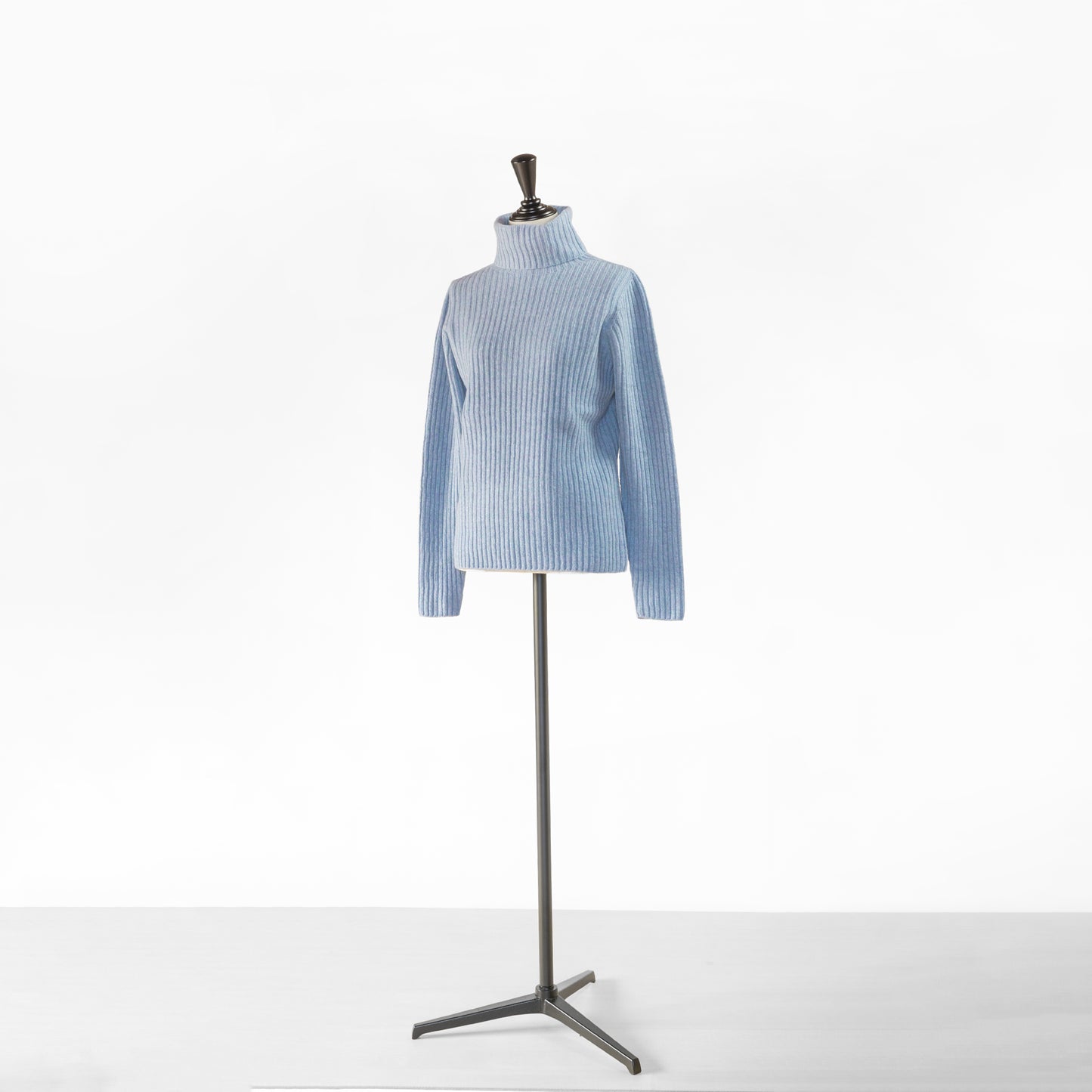 SARAHWEAR CASHMERE MIX RIB KNIT TURTLE