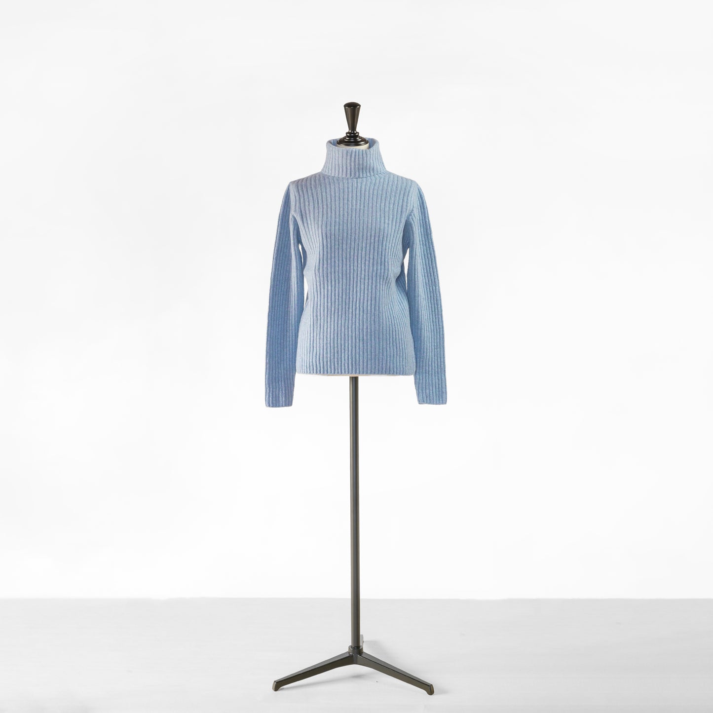 SARAHWEAR CASHMERE MIX RIB KNIT TURTLE