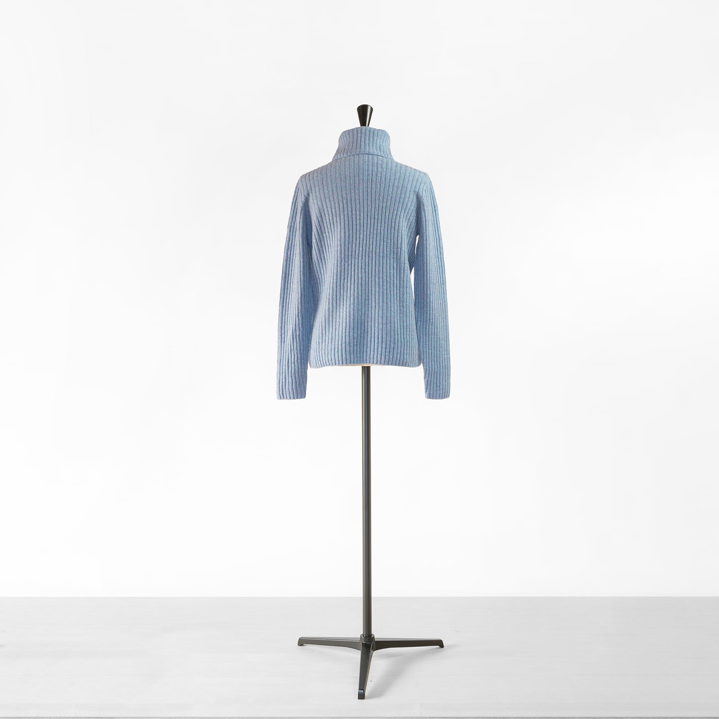 SARAHWEAR CASHMERE MIX RIB KNIT TURTLE