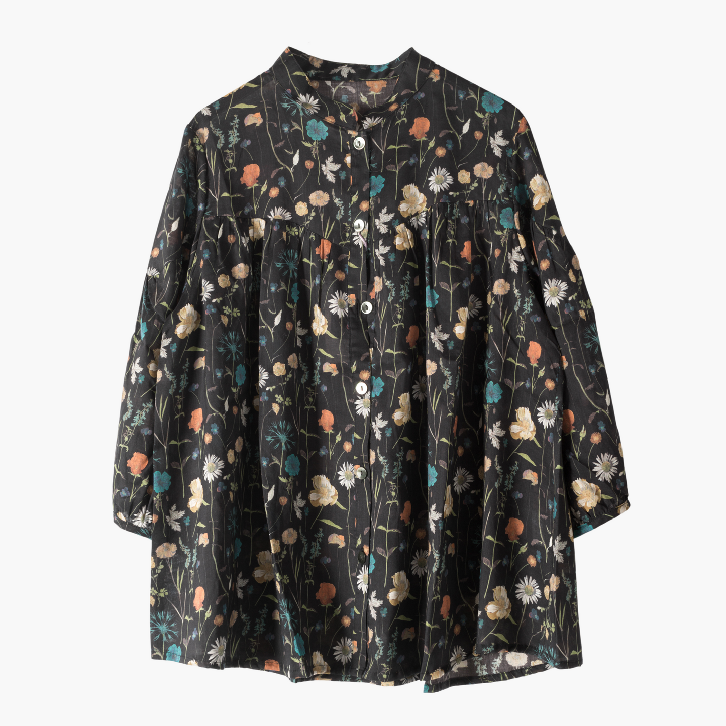 SARAHWEAR <LILY>LIBERTY “SPRING GARDEN” GATHER BLOUSE