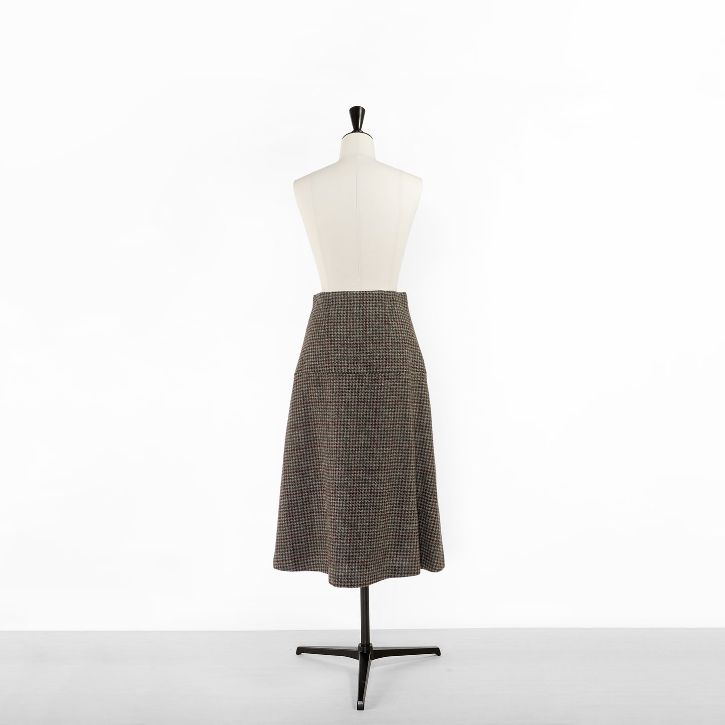 SARAHWEAR MOON BRITISH TWEED HIGH WAIST FLARE SKIRT